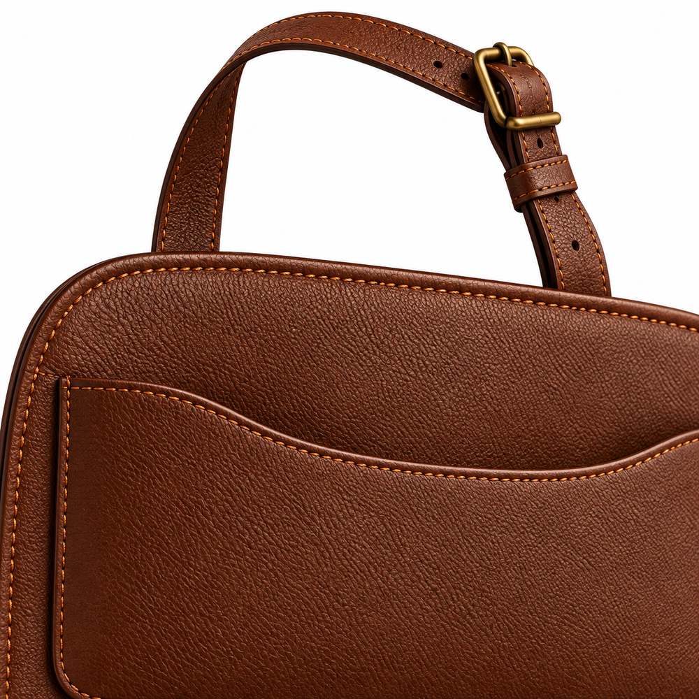 Chestnut Leather Car Seat Back Organiser