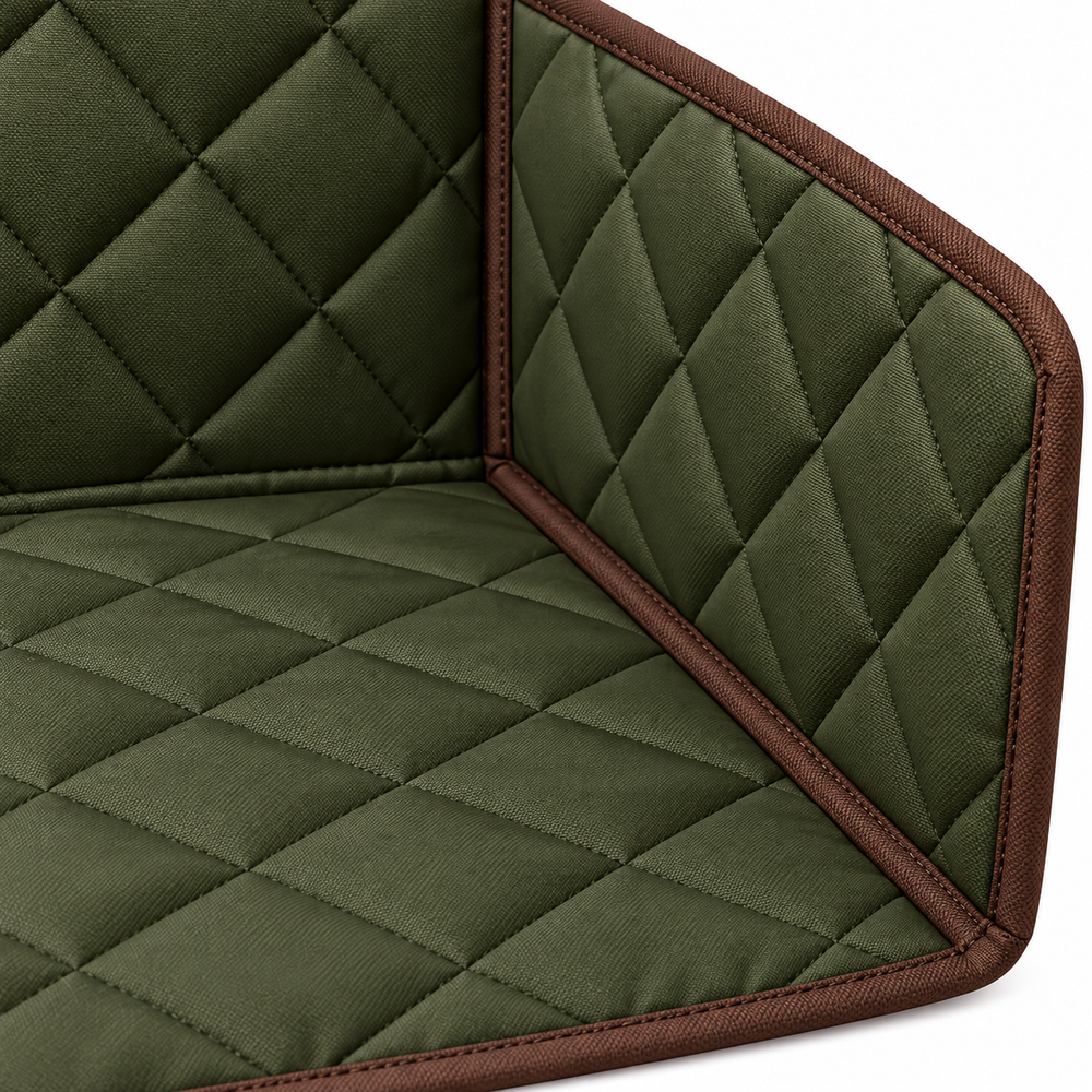 Olive Quilted Car Boot Liner