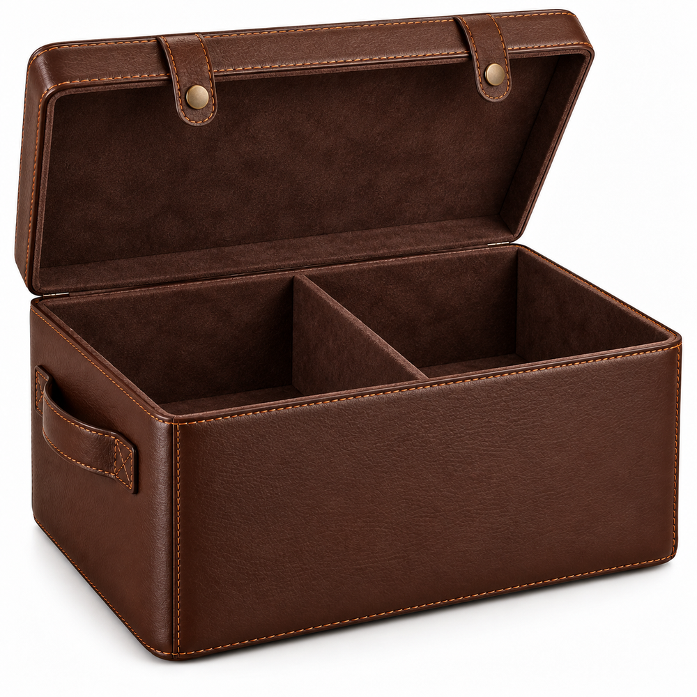 Chestnut Leather Rear Seat Storage Case