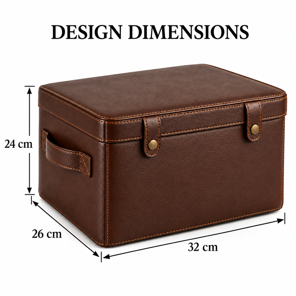 Chestnut Leather Rear Seat Storage Case